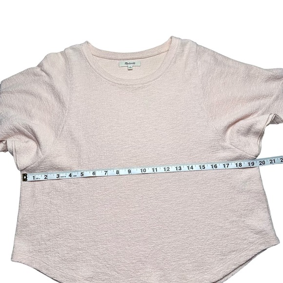 Madewell | Women | Ingrid Dolman Blush Pink Flutter Short Sleeve Top | Small - Picture 5 of 11